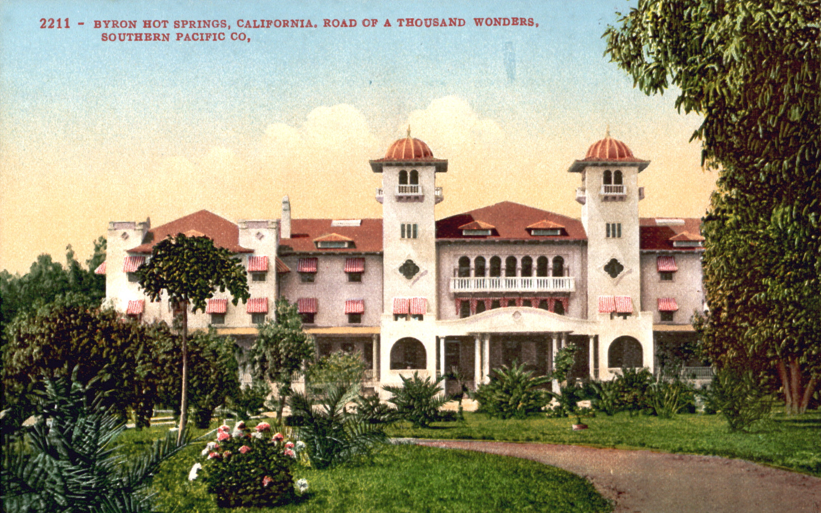 Byron Hot Springs Hotel (Postcard Image)