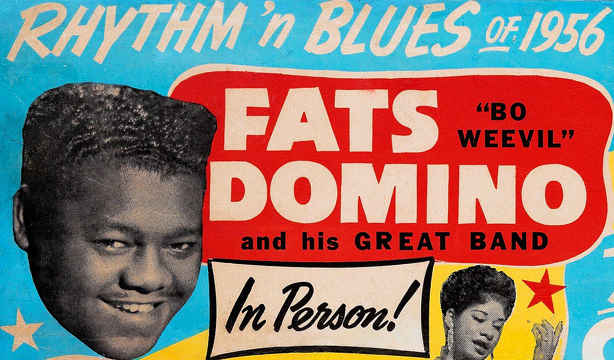 Fats Domino 1956 Concert Poster (Image)