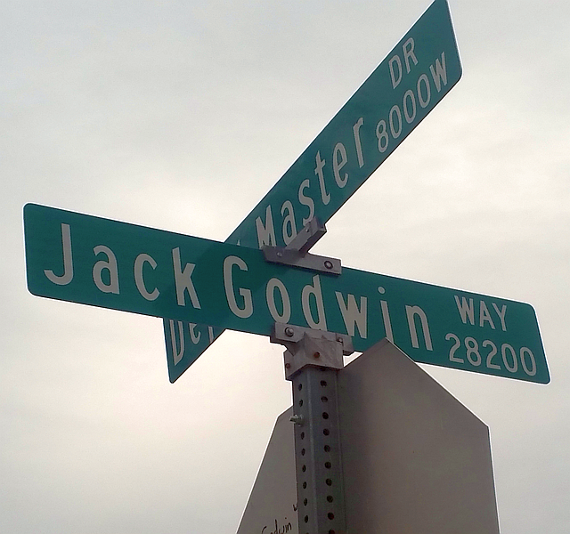 Jack Godwin Way (Street Sign Photo)