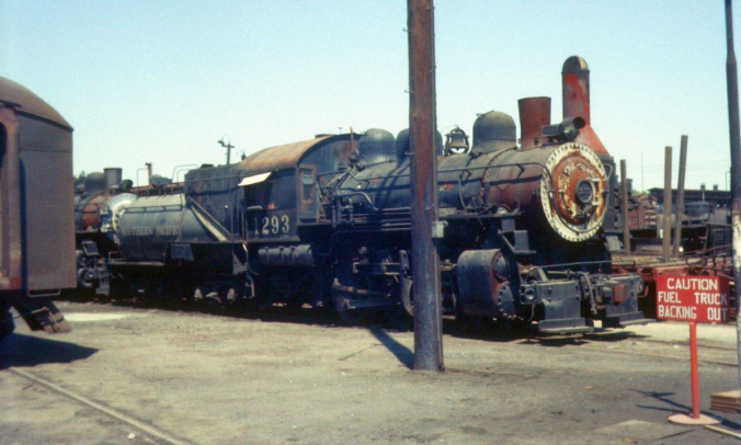 SP 1293 at Sacramento (July 1958 Photo)