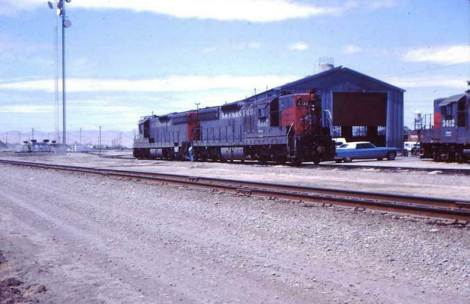 Southern Pacific Diesel Shed at Tracy (Photo)