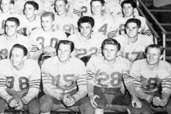 Strunk (1956 Tracy High Yearbook) THS JV Football (Center of Photo)