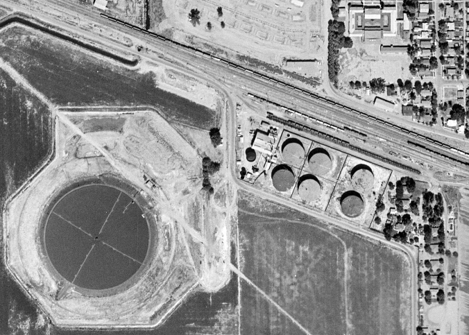 Tracy Oil Depot Area (1957 Aerial Photo)
