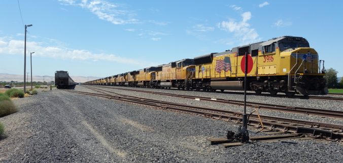 UP Stored Locomotives at Tracy (Photo)
